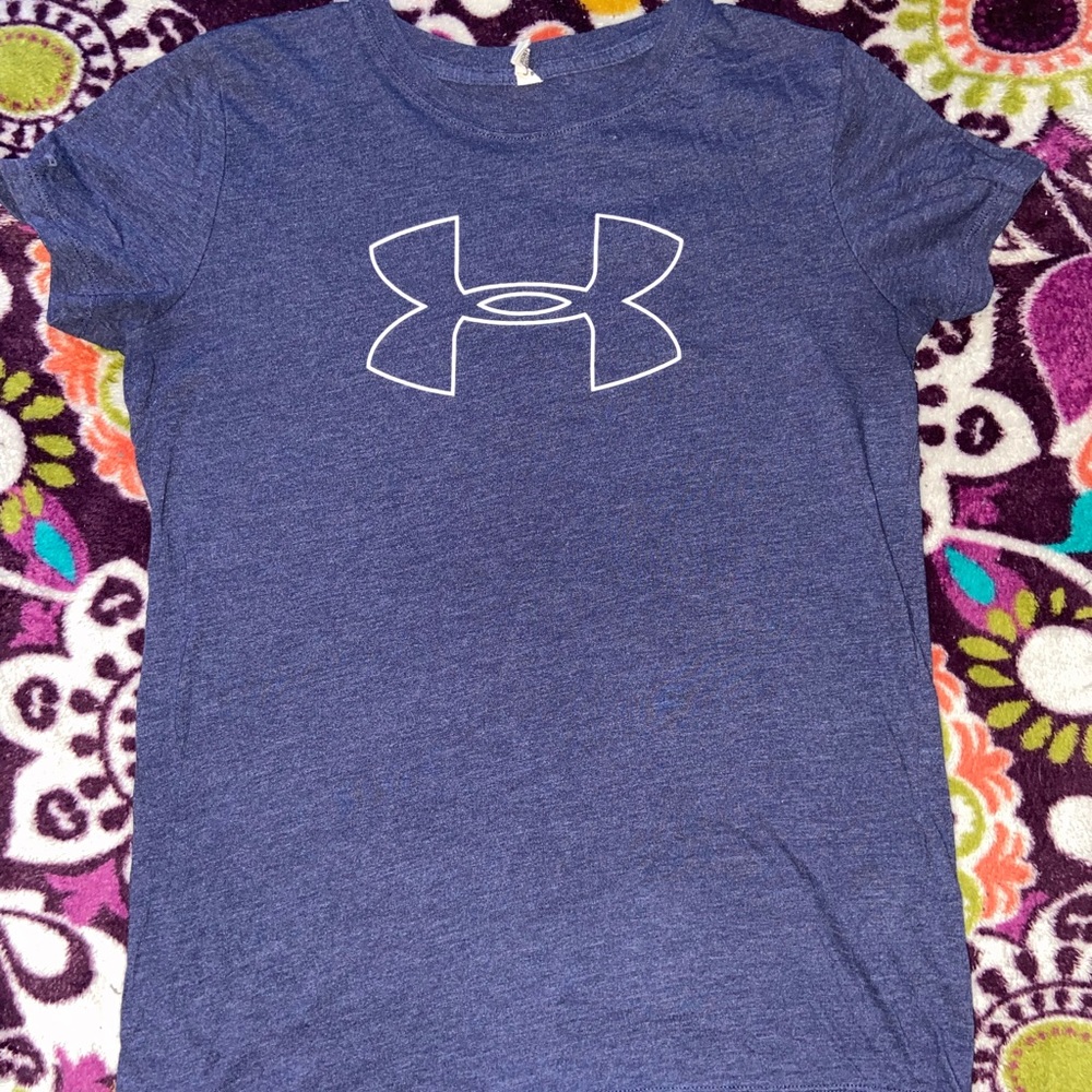 Under Armour Size Small Blue T-Shirt